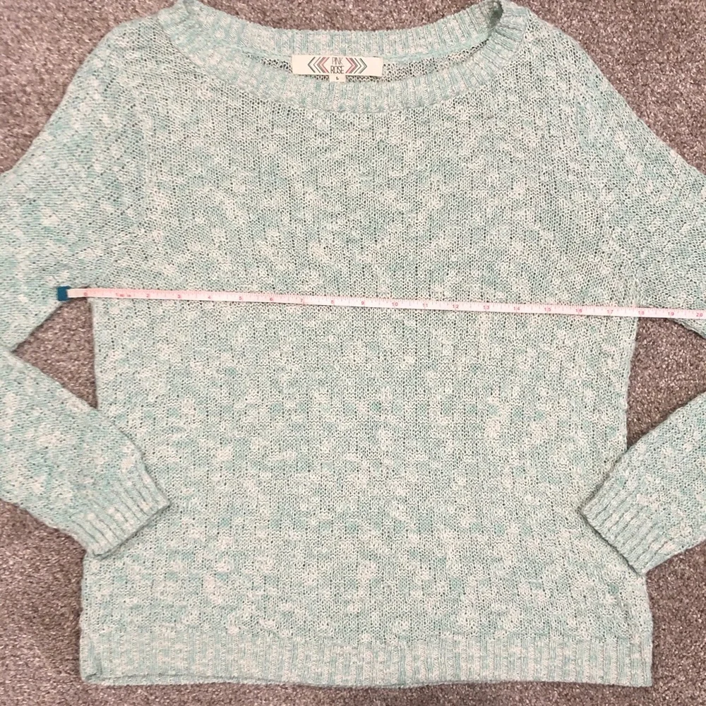 Pink Rose Crew Neck Sweater